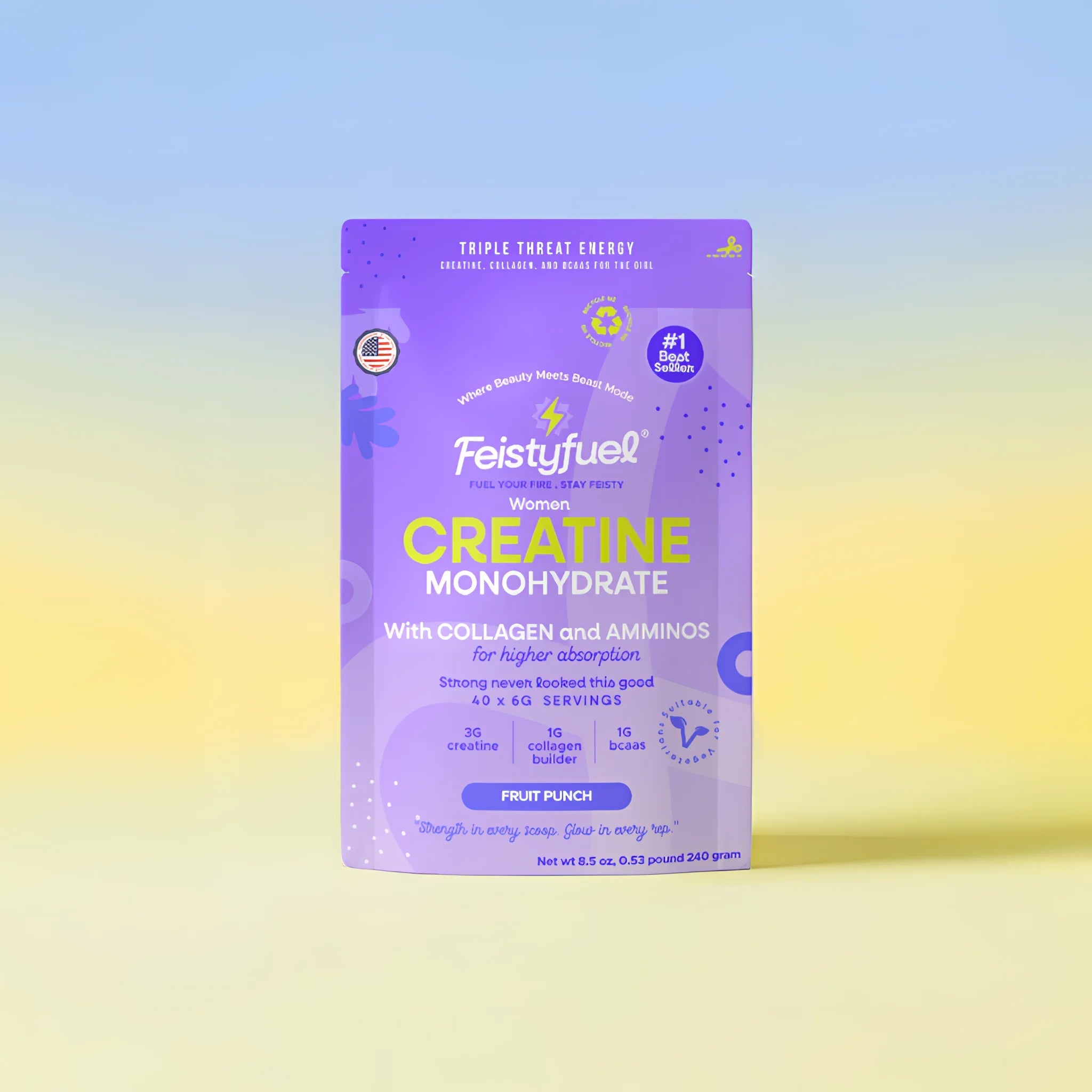 Fruit Punch Creatine - Feisty Fuel