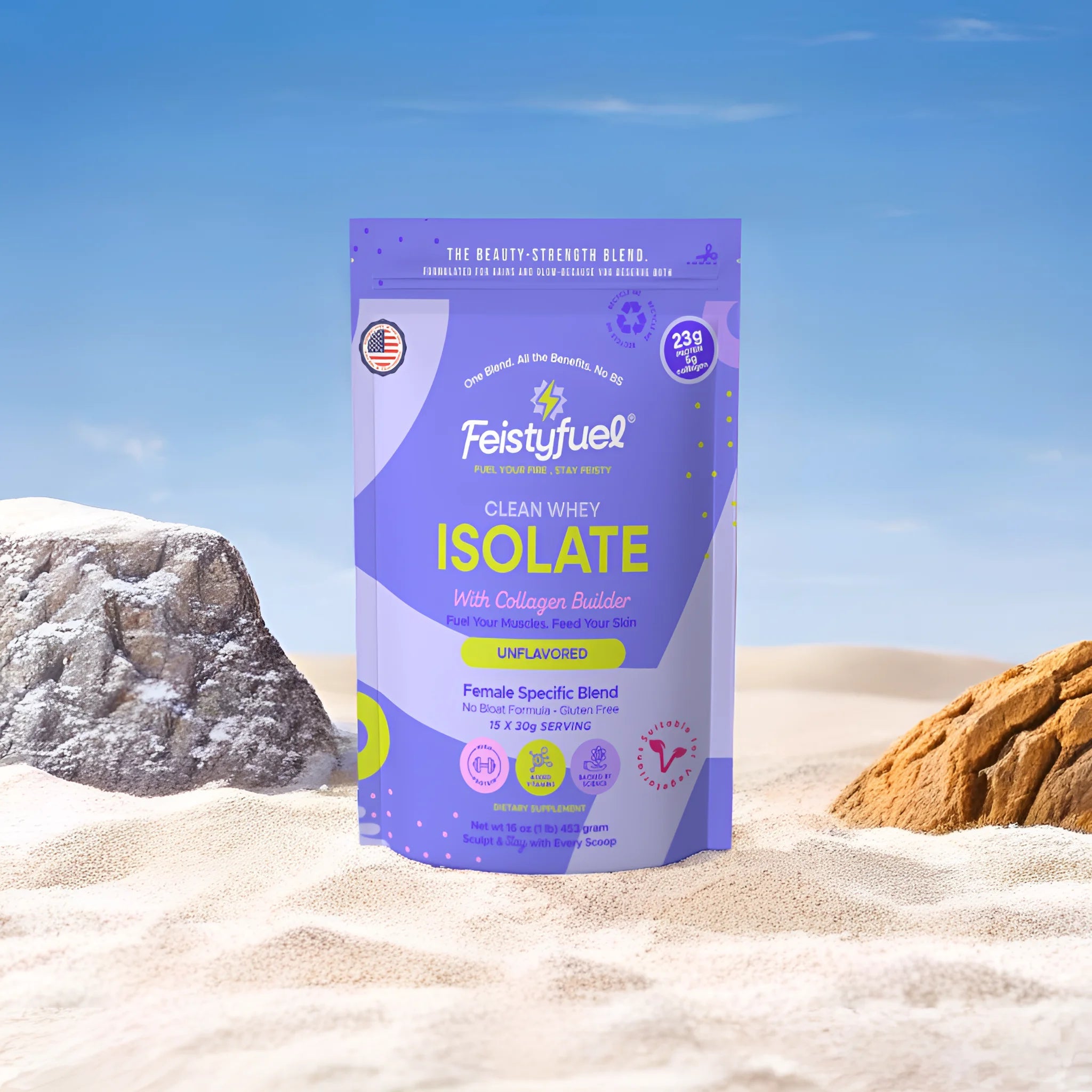 Unflavored Pure Isolate - Feisty Fuel